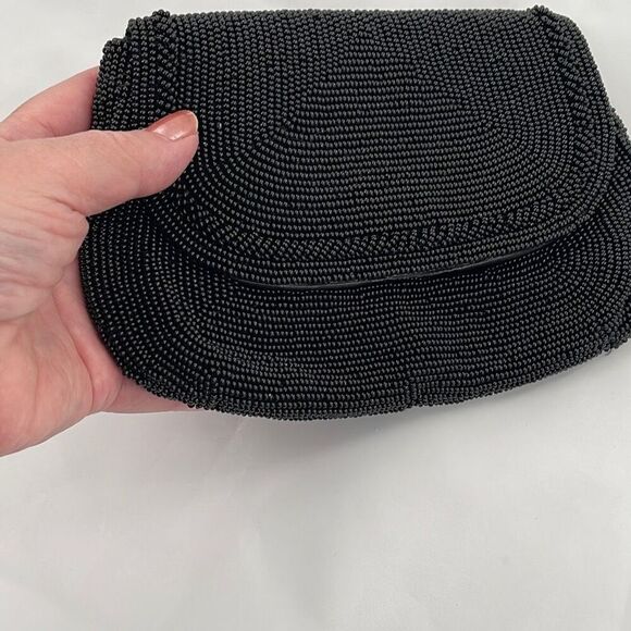 Vintage Richere’ by Walborg Black beaded clutch - Picture 3 of 9